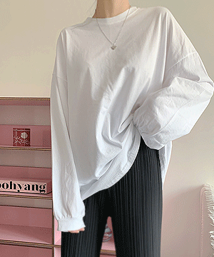 와이낫 루즈핏 맨투맨 티셔츠 (3color)