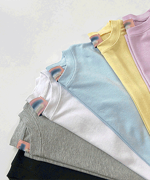 라코 스판 슬림핏 반팔 티셔츠 (6color)
