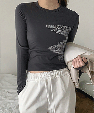 앤써 레터링 긴팔 티셔츠 (3color)